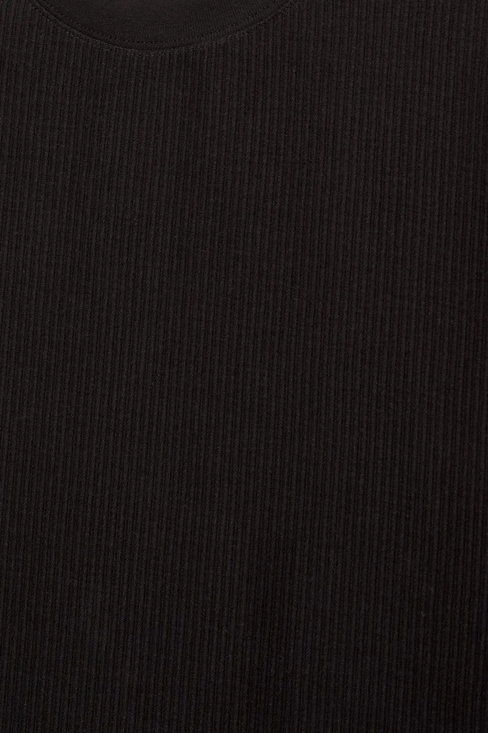Textured short sleeve sweatshirt
