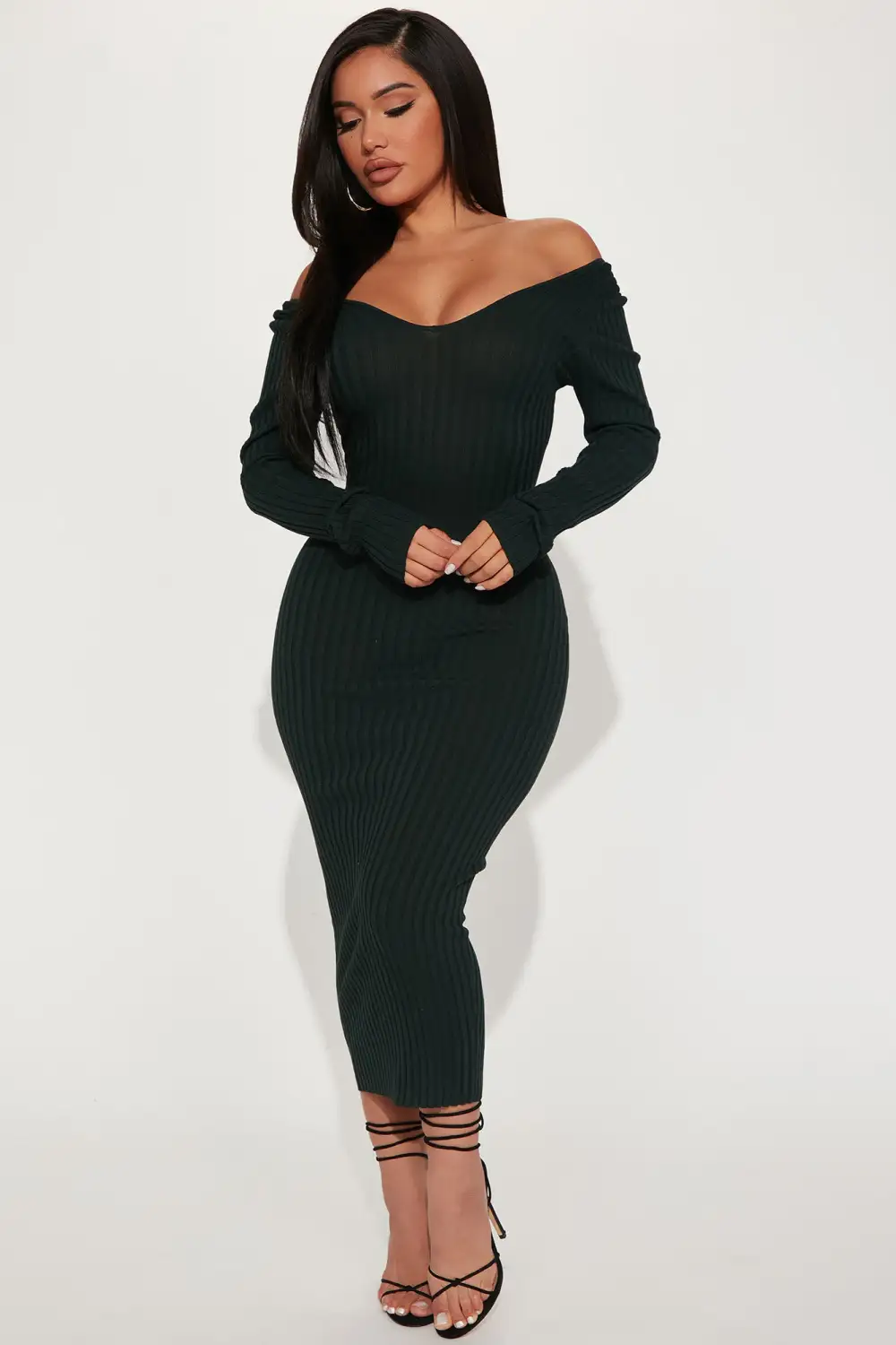 Kallan Knit Dress - Hunter Green