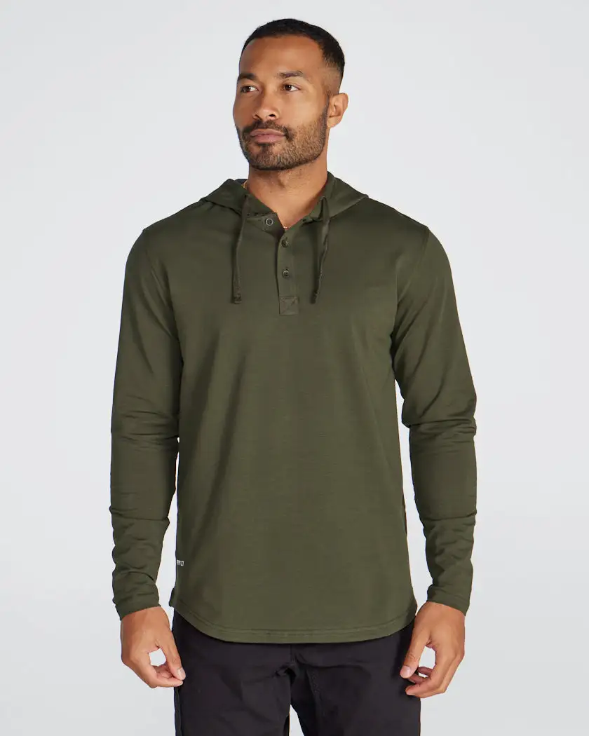Drop-Cut: Lux Hooded Henley