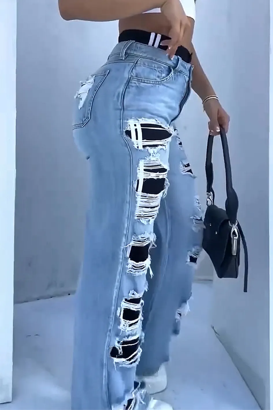 Women'S Fashion Patchwork Trousers