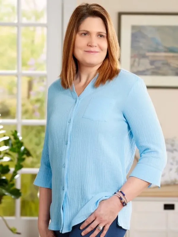 Women's Double Cotton Gauze Tunic