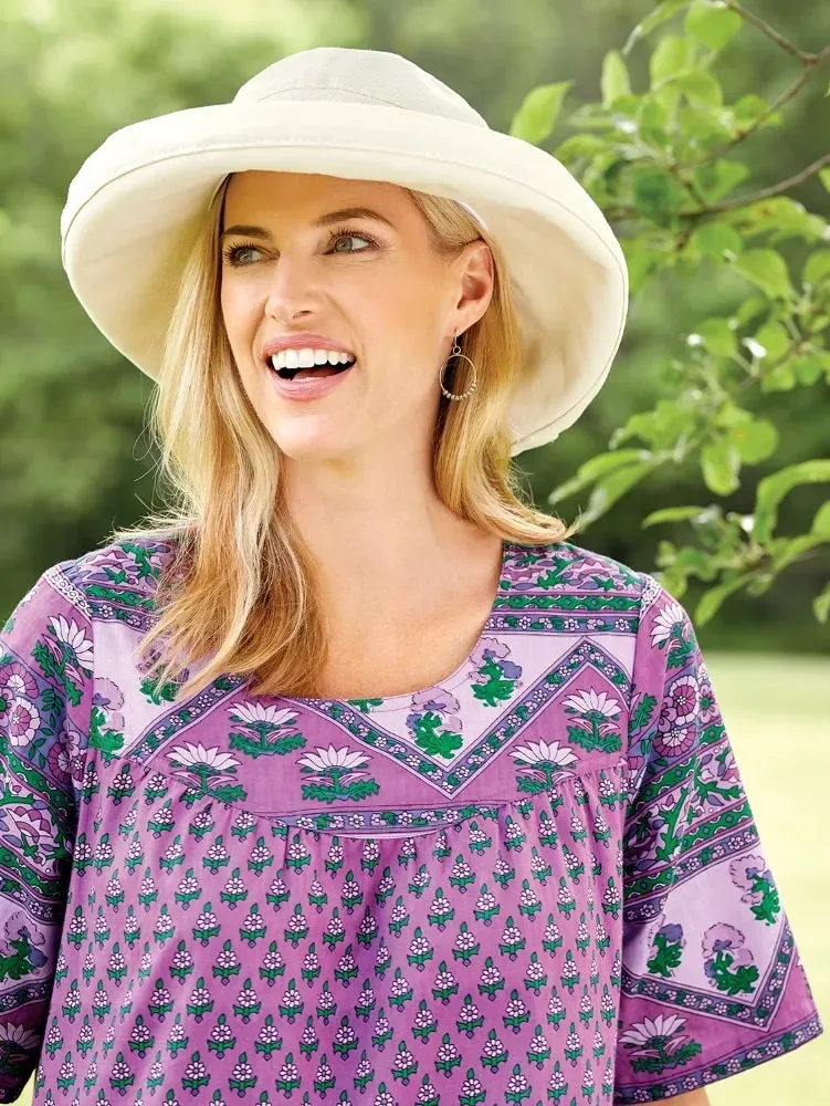 Women's Big-Brim Cotton Canvas Hat