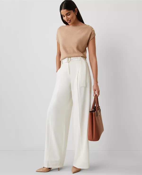 The Belted Wide-Leg Pant