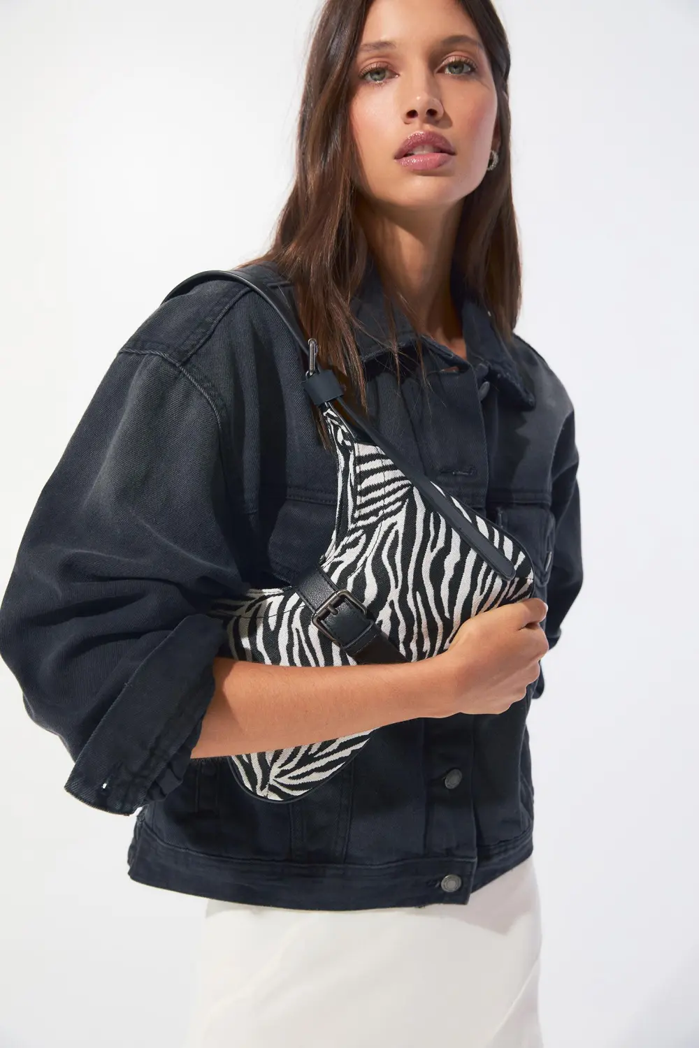Bolso de hombro animal print