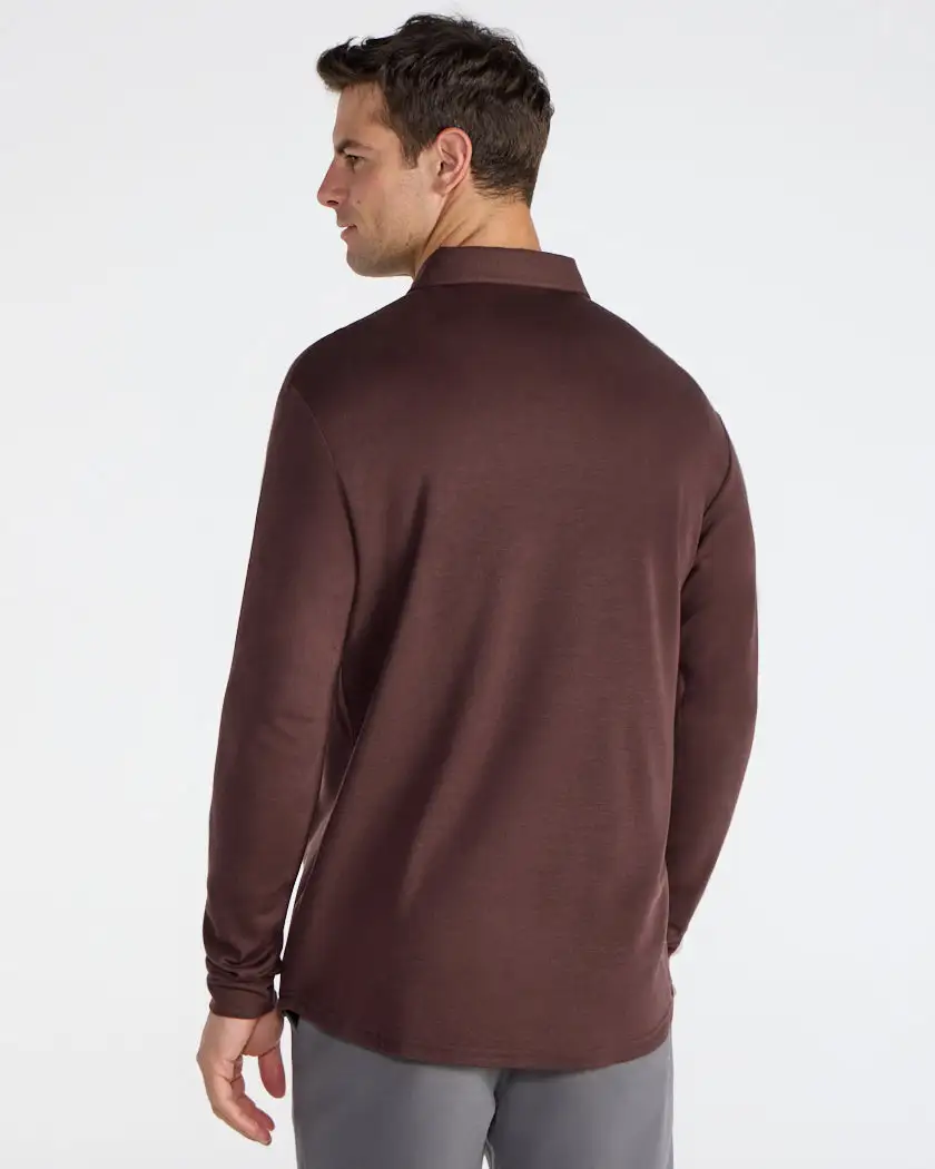 Comfort Wool Long Sleeve Polo