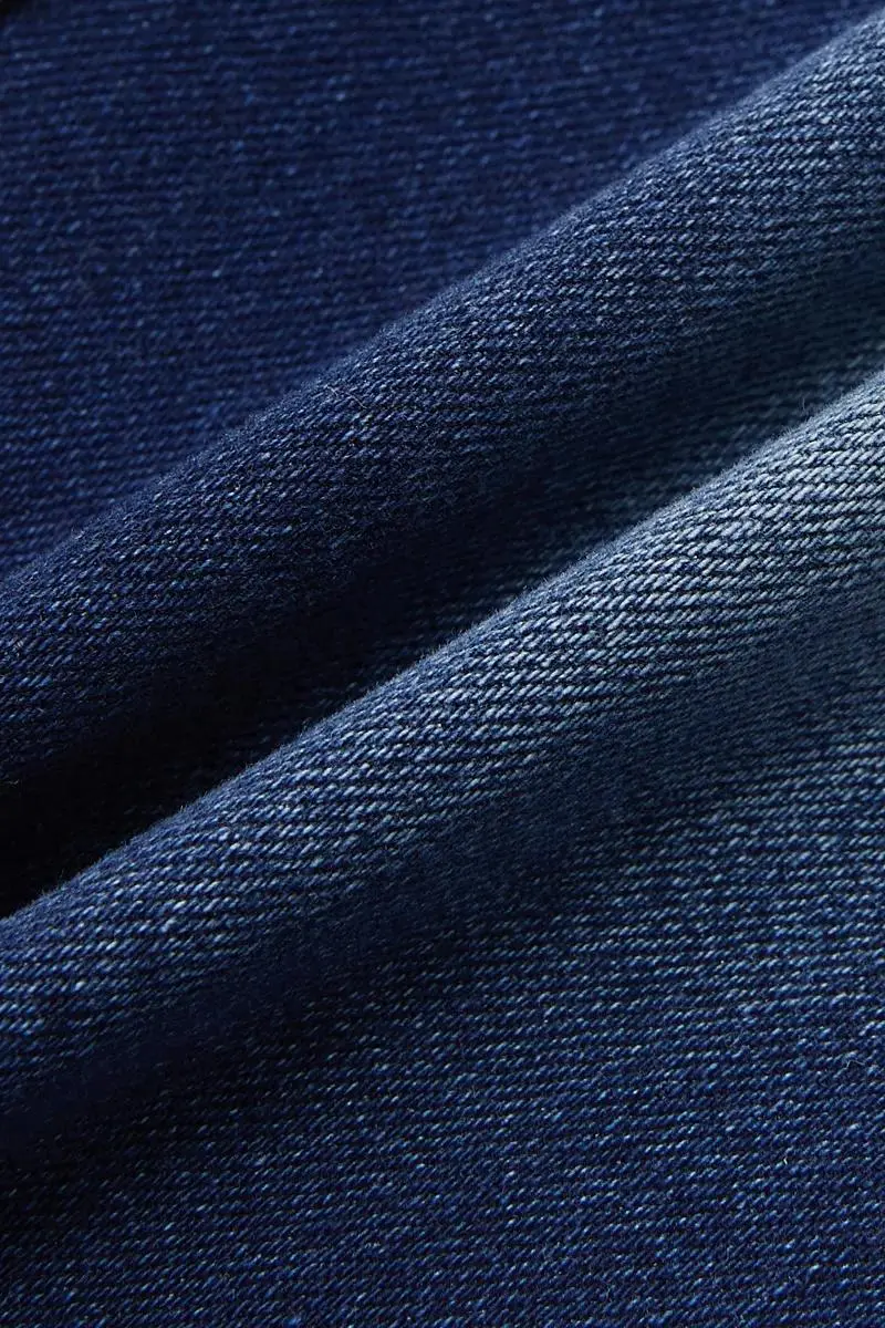 Roll Hem Double Button Mid Rise Capri Jeans