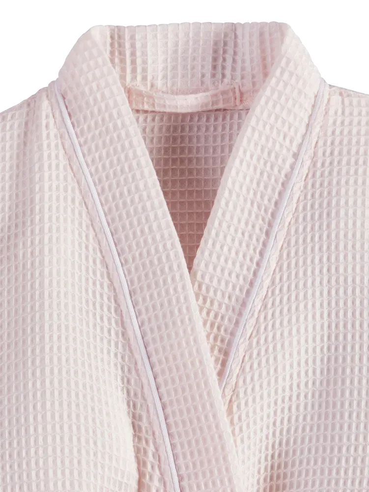 Women's Short Waffle Knit Bath Robe
