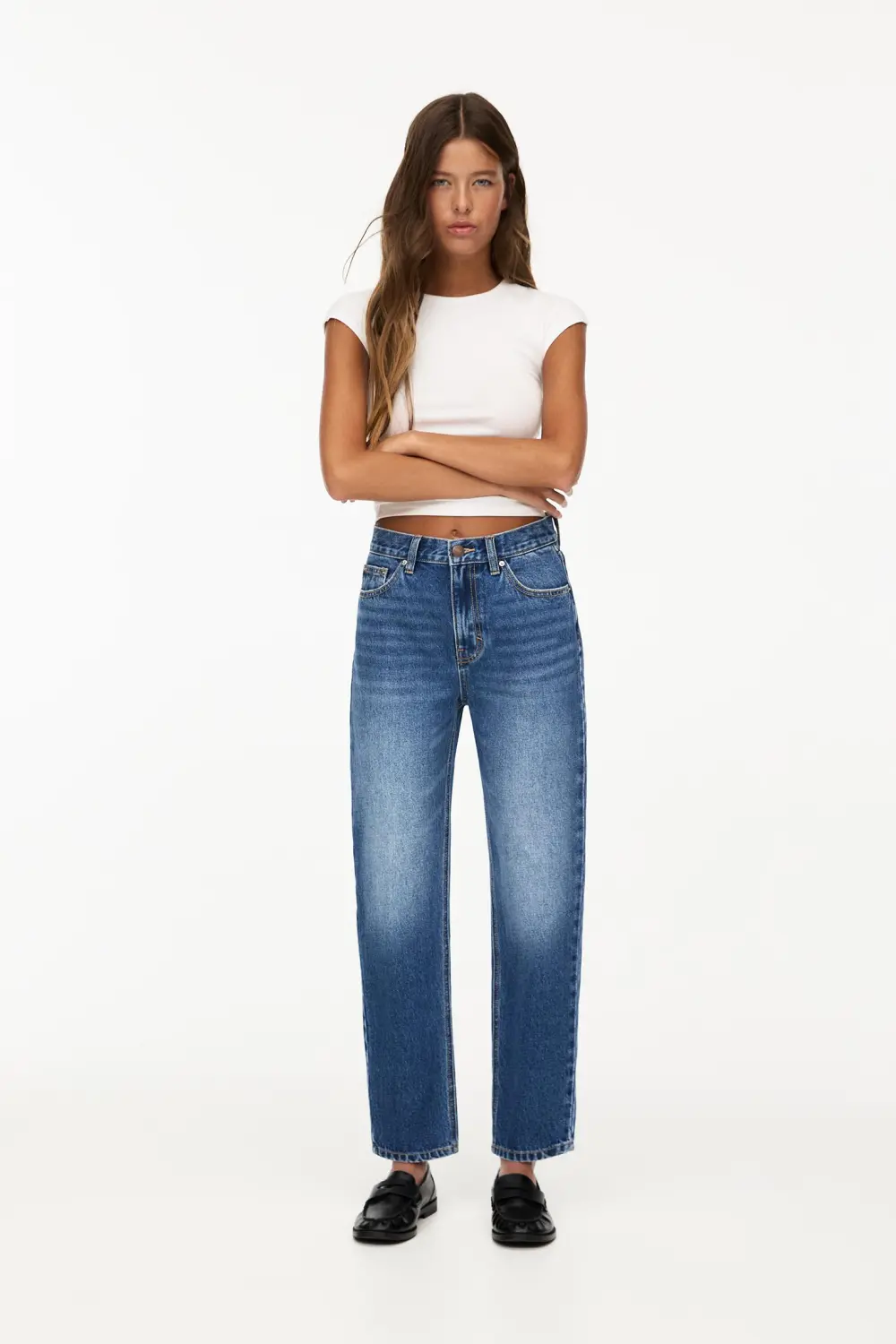 Jeans mom básicos