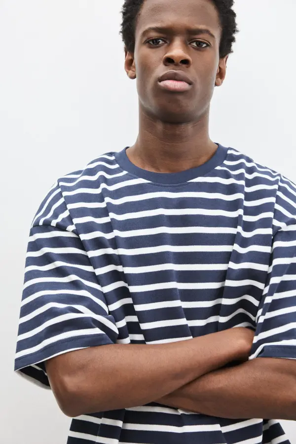 Striped short sleeve T-shirt
