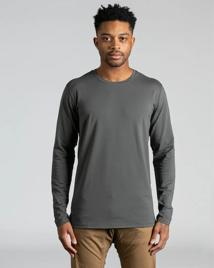 Long Sleeve: Lux Split Hem