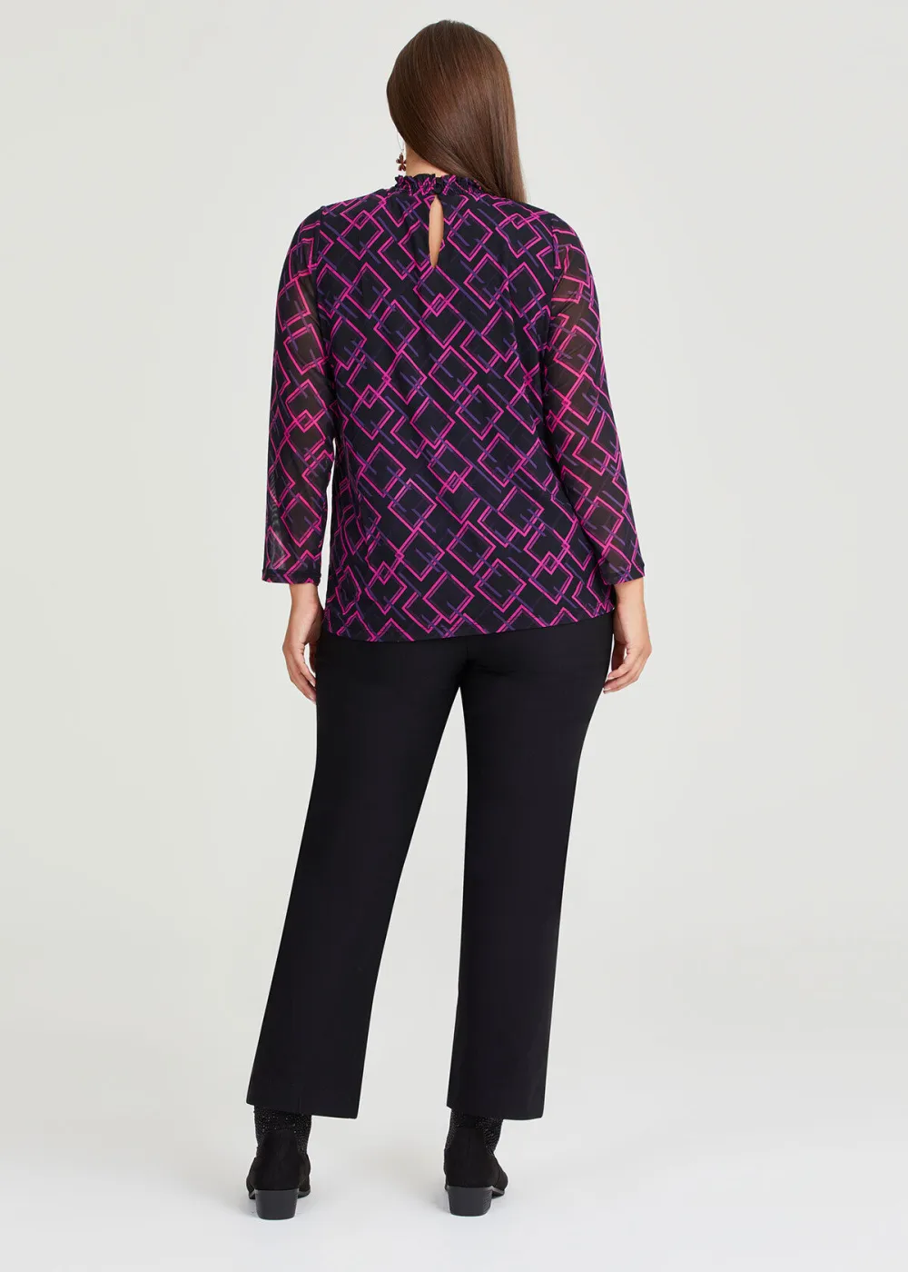 Mesh Abstract Geo Bonnie Top
