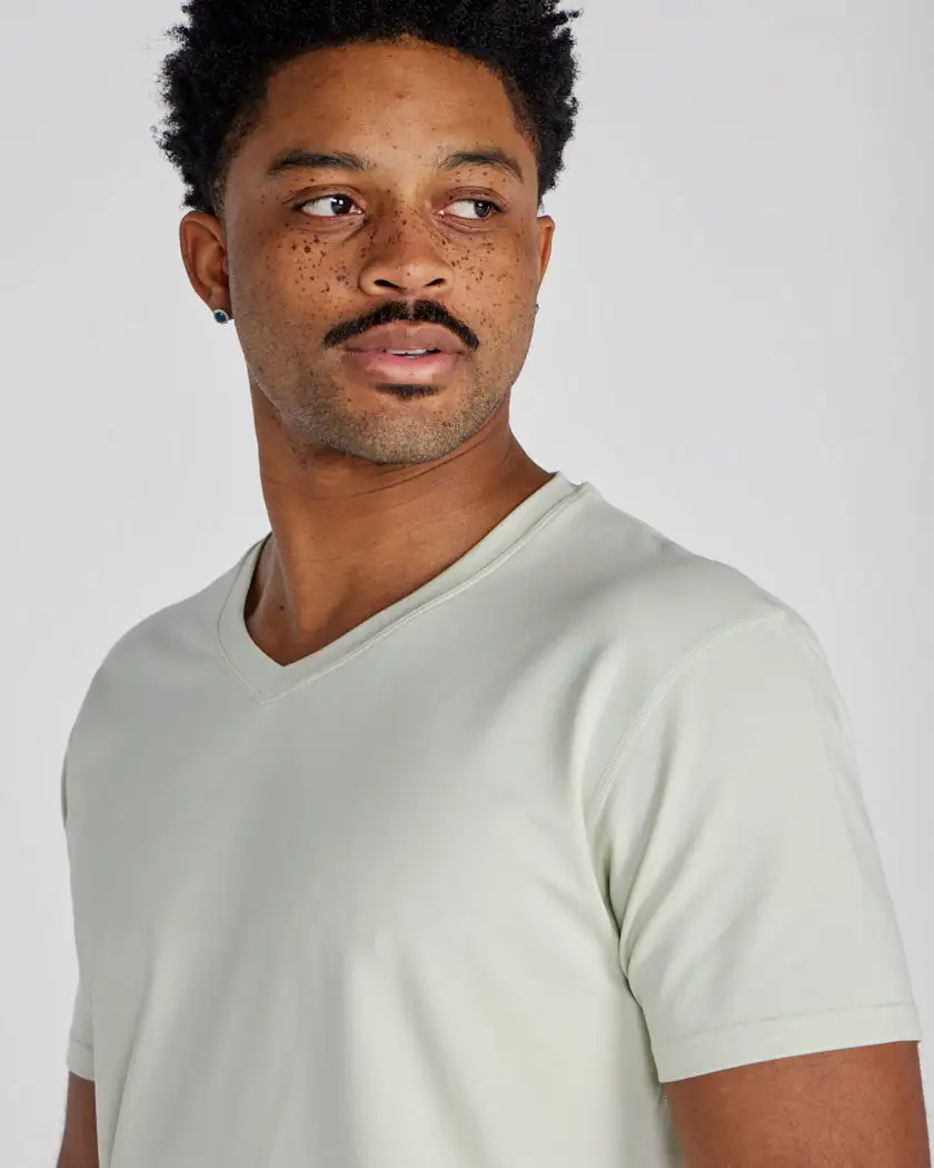 Drop-Cut V-Neck: Lux