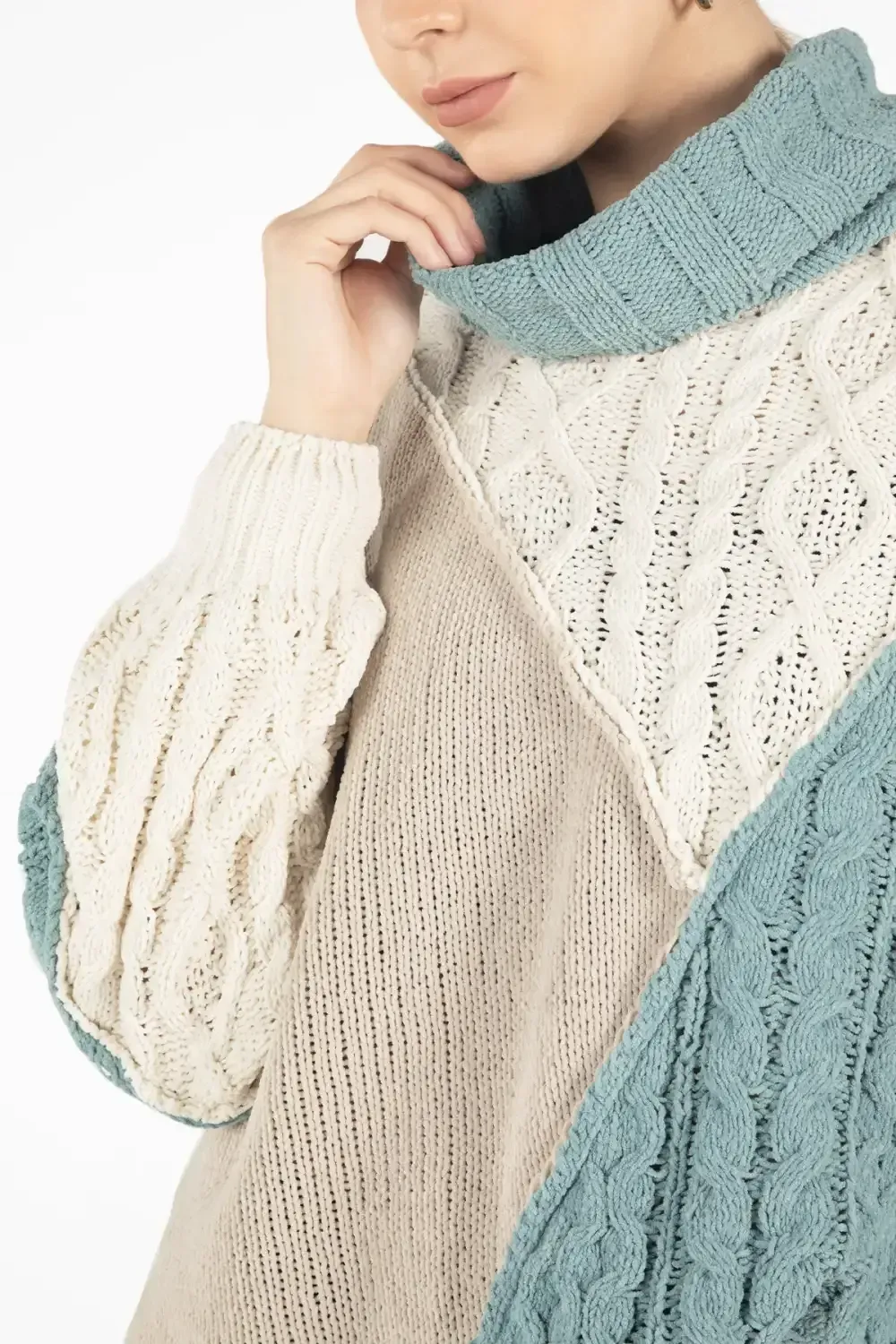Mixed Colorblock  Sweater