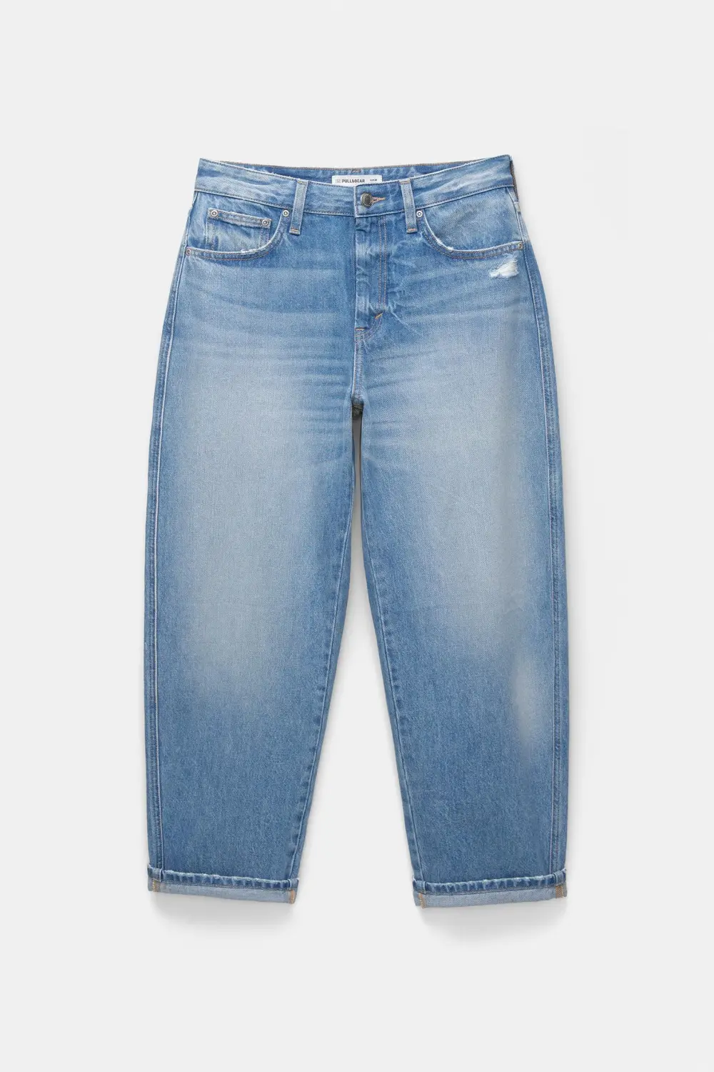 Jeans barrel tiro medio