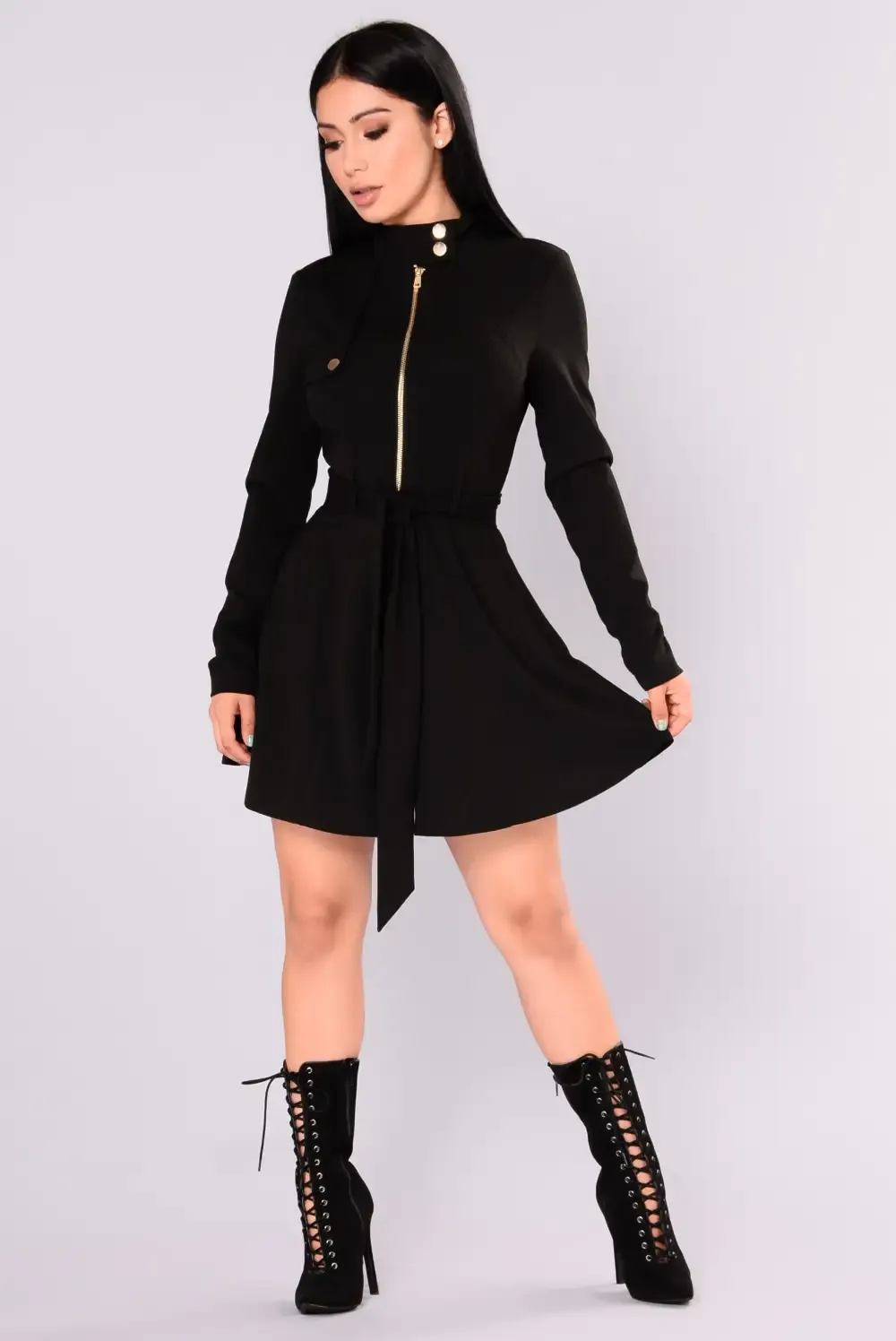 Feeling Fancy Collar Jacket - Black