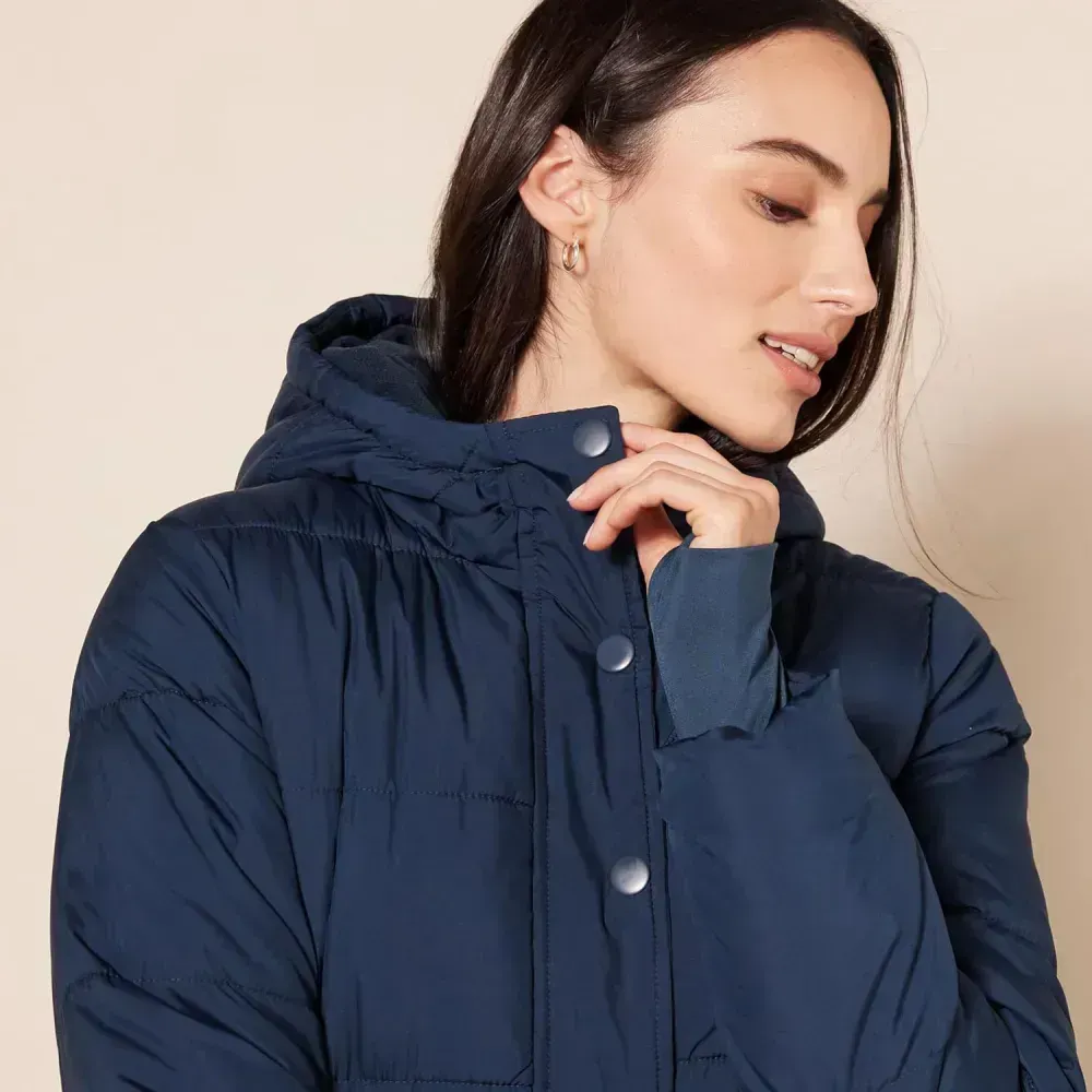 Women's Heavyweight Long-Sleeve Hooded Puffer Coat (Available in Plus Size)