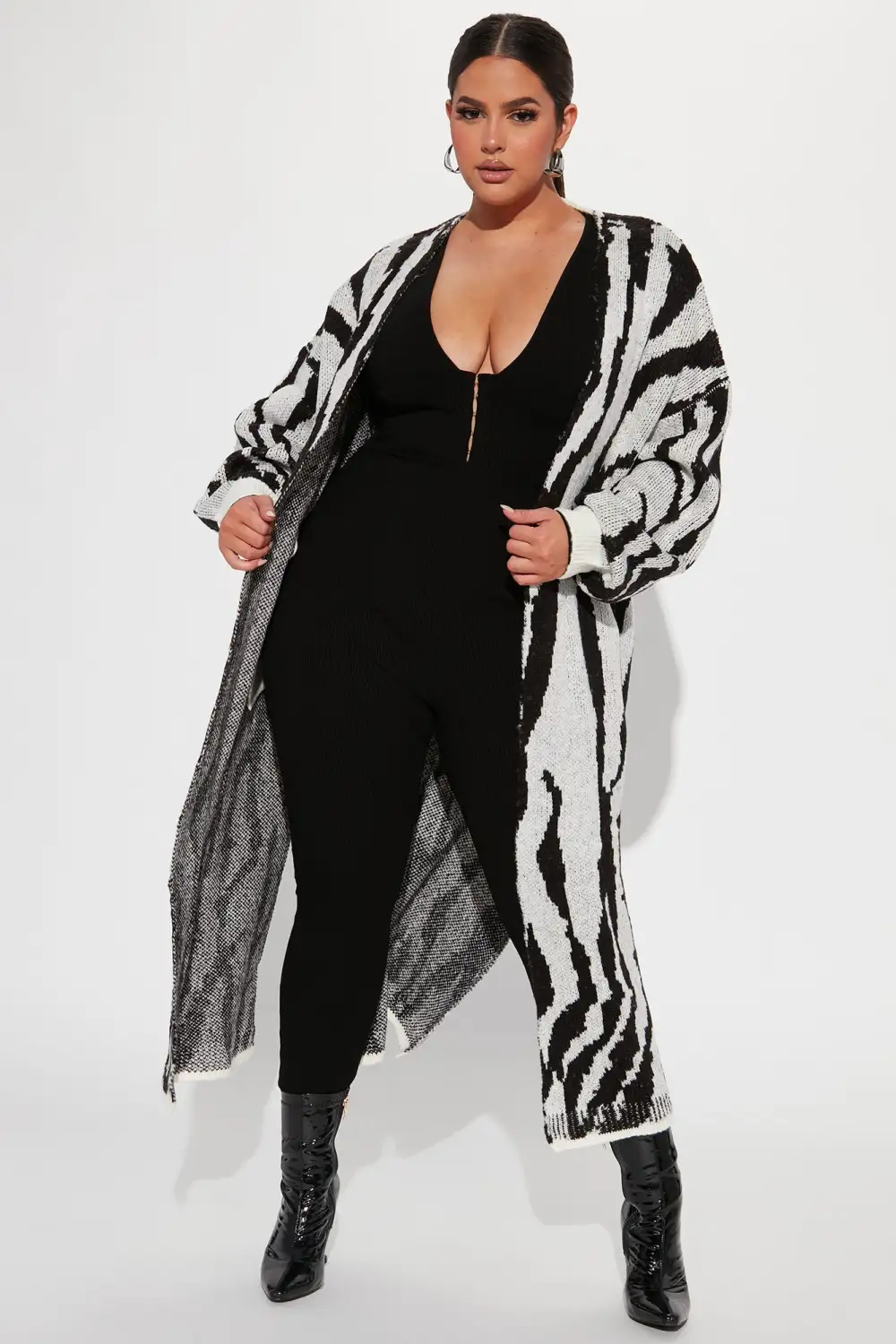 Dangerously Fierce Cardigan - Grey/combo