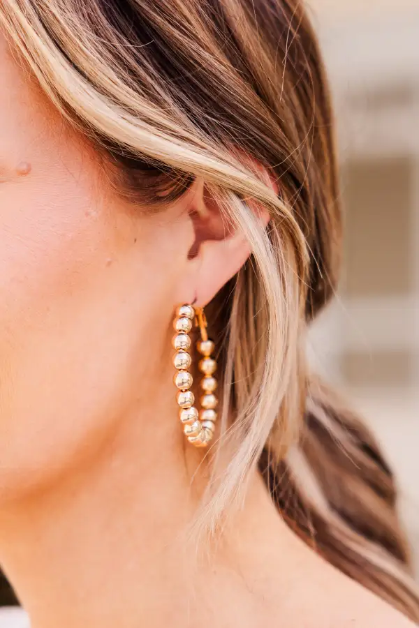 Twinkling Eyes Earrings, Gold