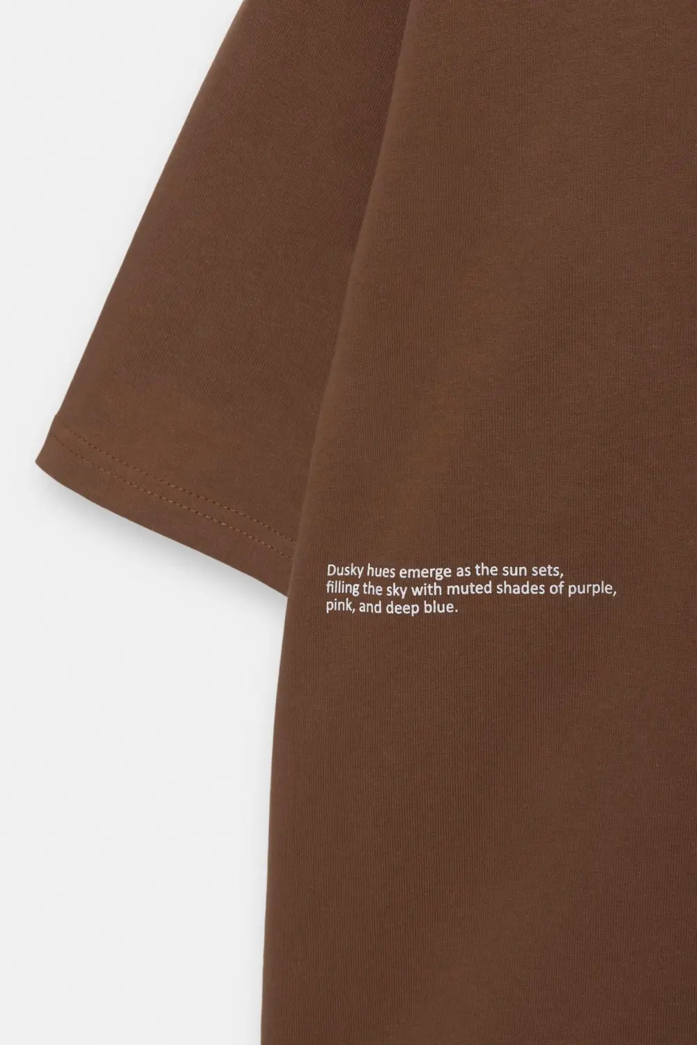 Brown slogan T-shirt