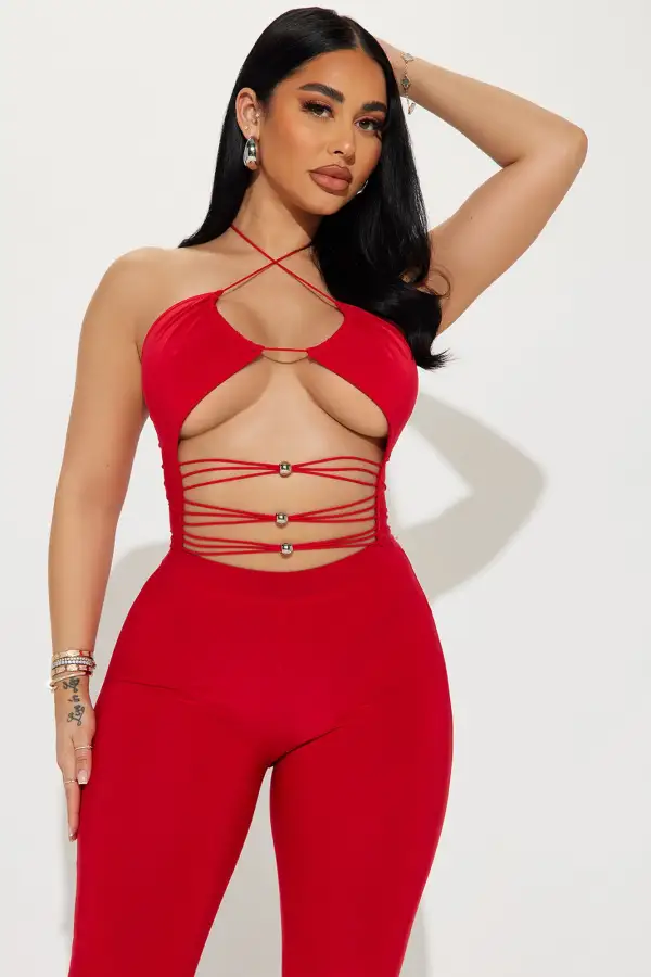Sassy Mood Pant Set - Red