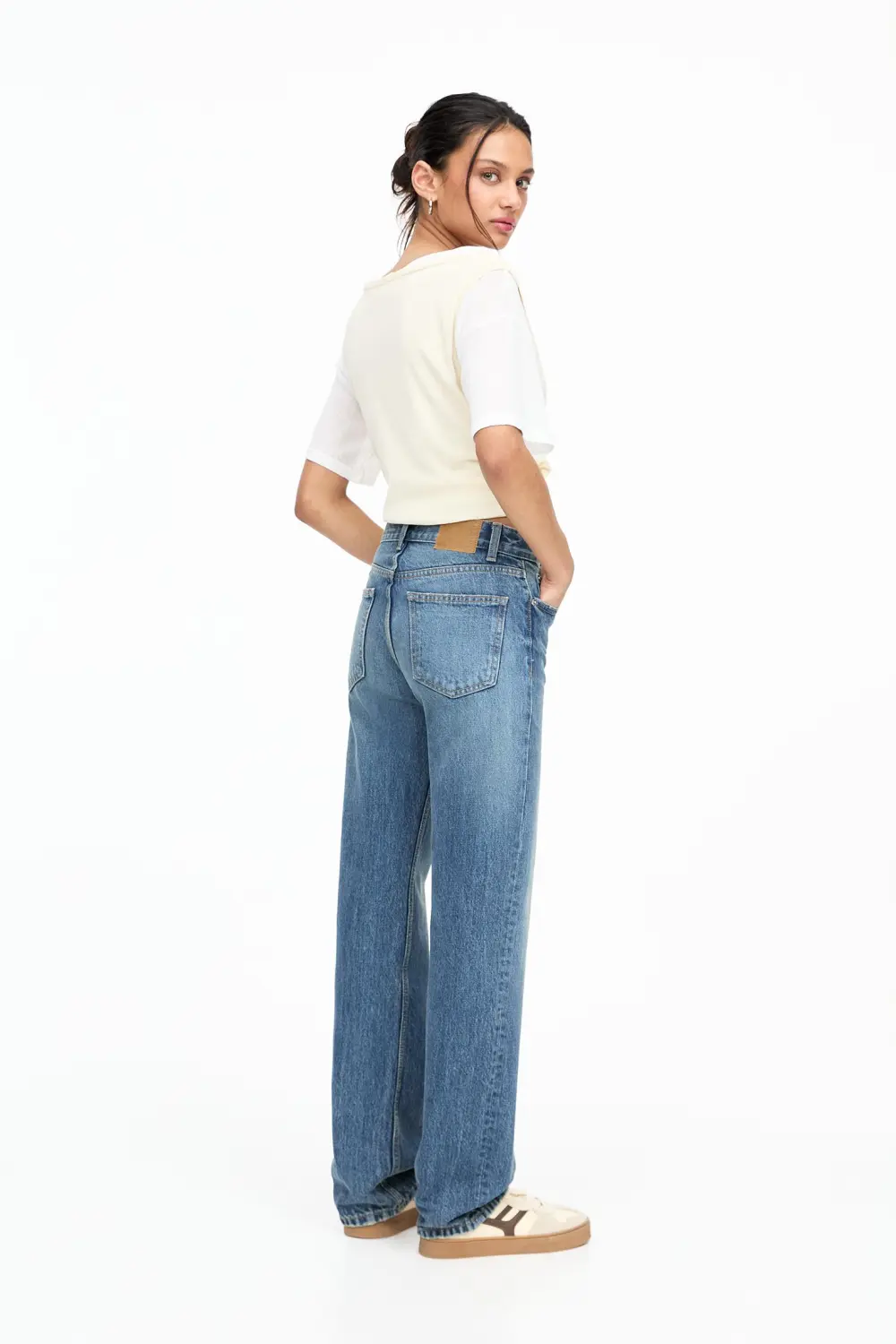 Jeans rectos tiro medio