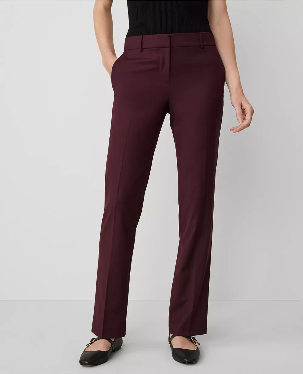The Straight Pant In Wool Blend Stretch