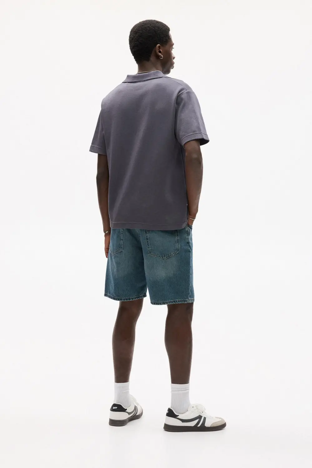 Standard denim Bermuda shorts