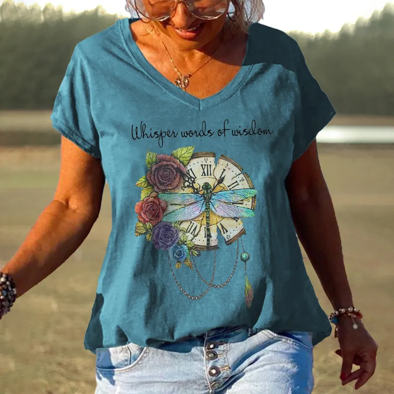 Whisper Words Of Wisdom Dragonfly Graphic Tees