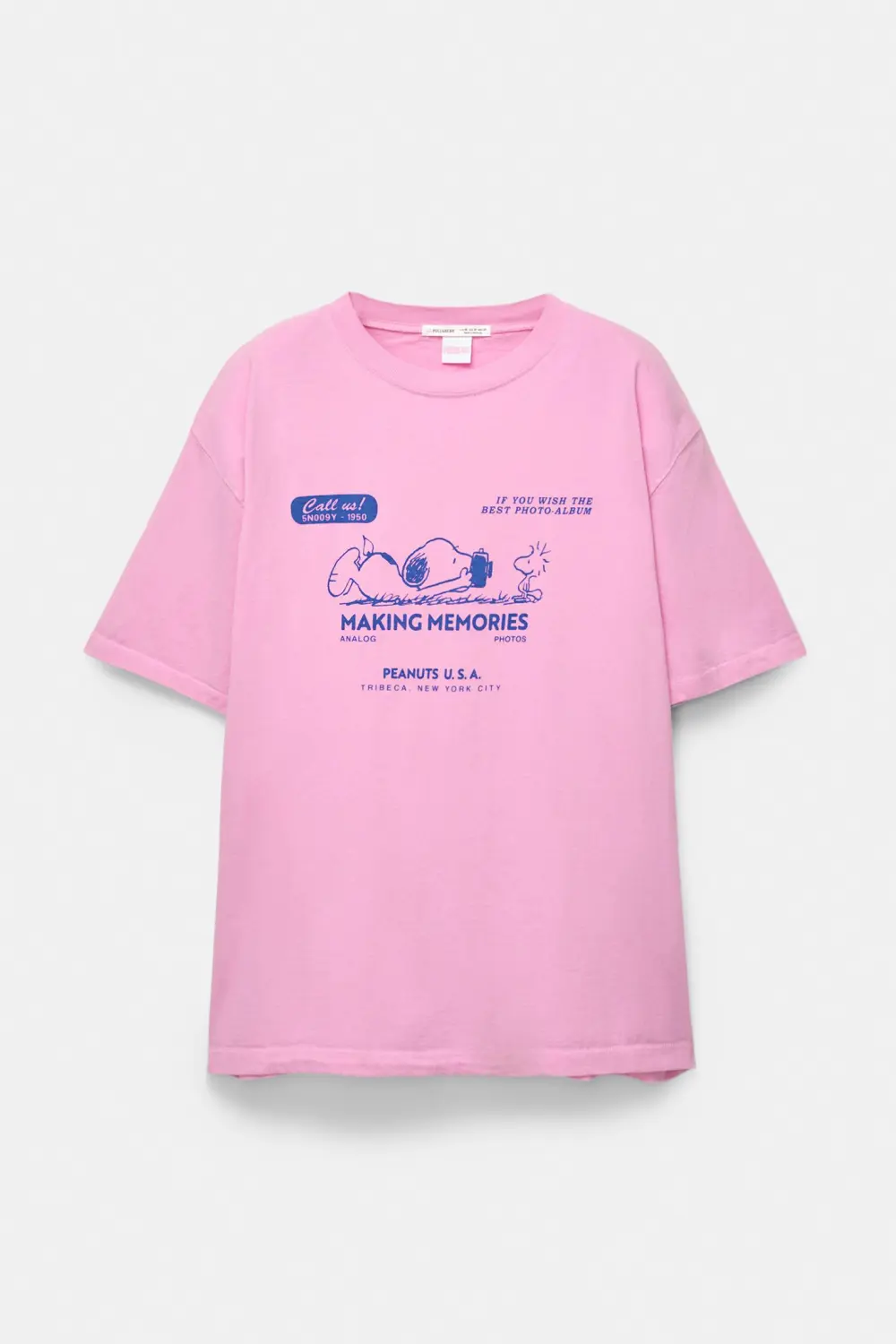 Camiseta rosa Snoopy