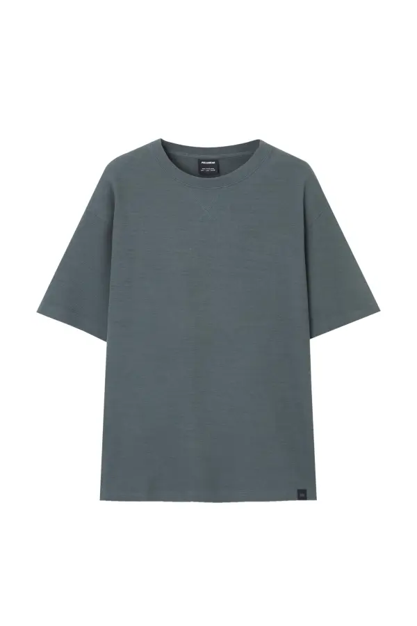 Basic short sleeve textured T-shirt