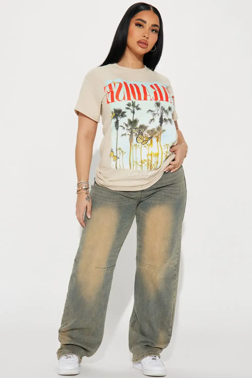 LA Paradise Short Sleeve Tee - Sand