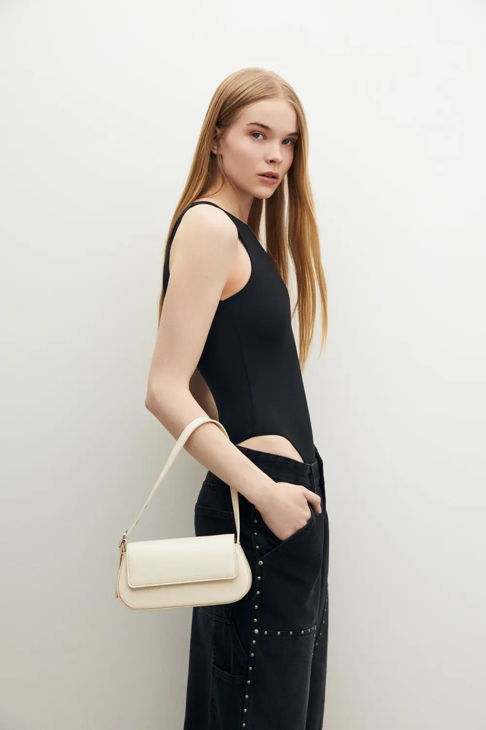 Bolso de hombro solapa