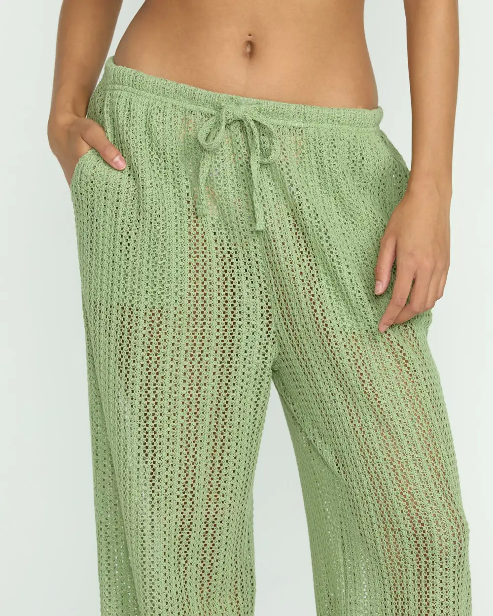 Tropic Beach Cover-Up Pants - Pistachio