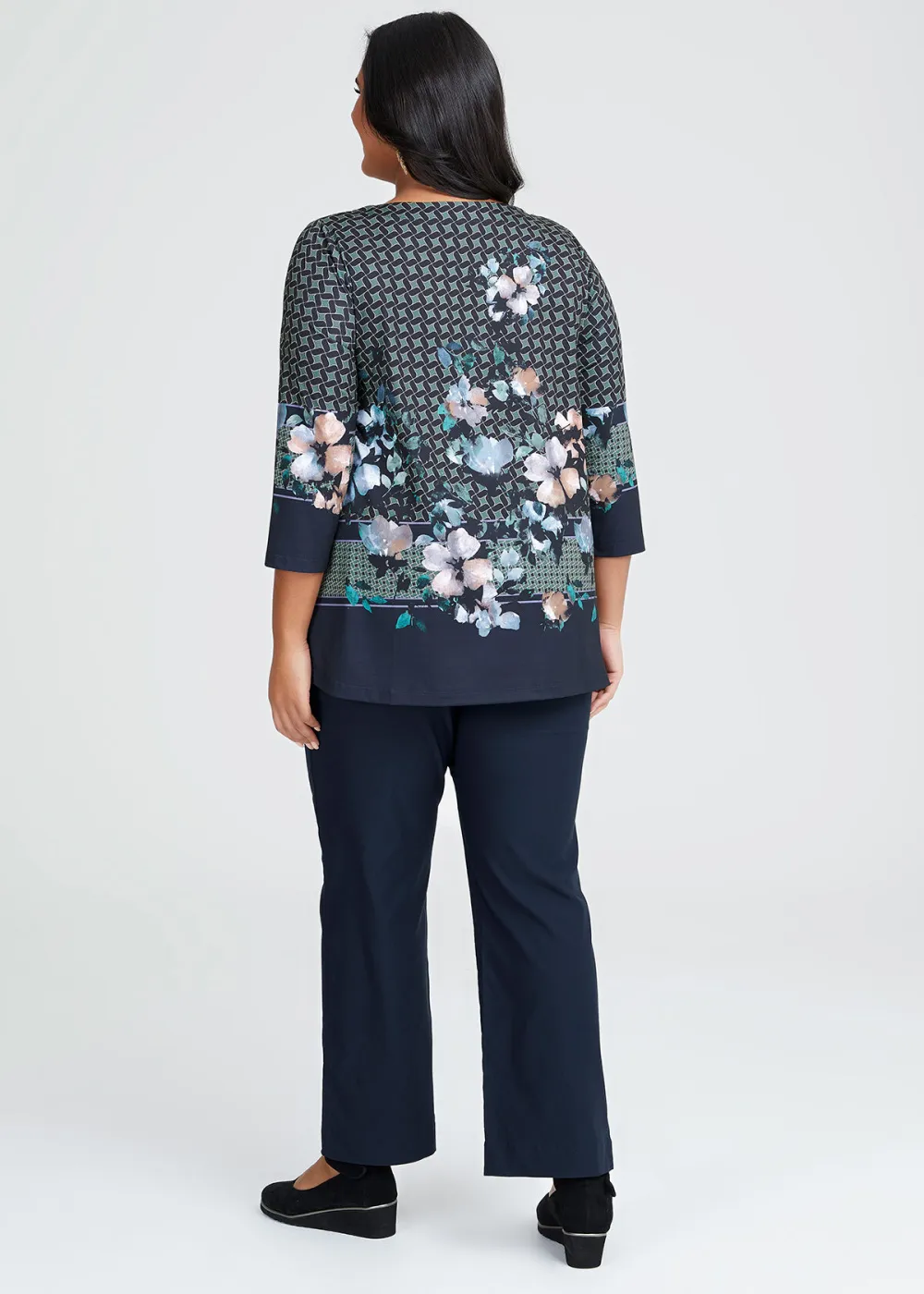 Geo Floral Top