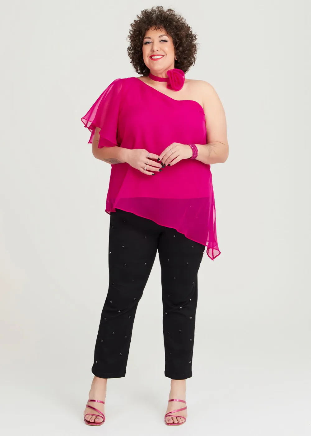 Ruffle Off-shoulder Blouse