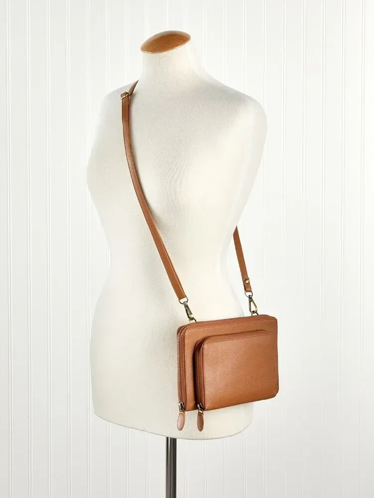 Ella Simone 3-in-1 Leather Crossbody Bag