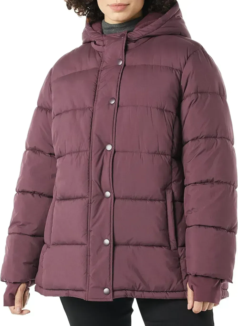 Women's Heavyweight Long-Sleeve Hooded Puffer Coat (Available in Plus Size)