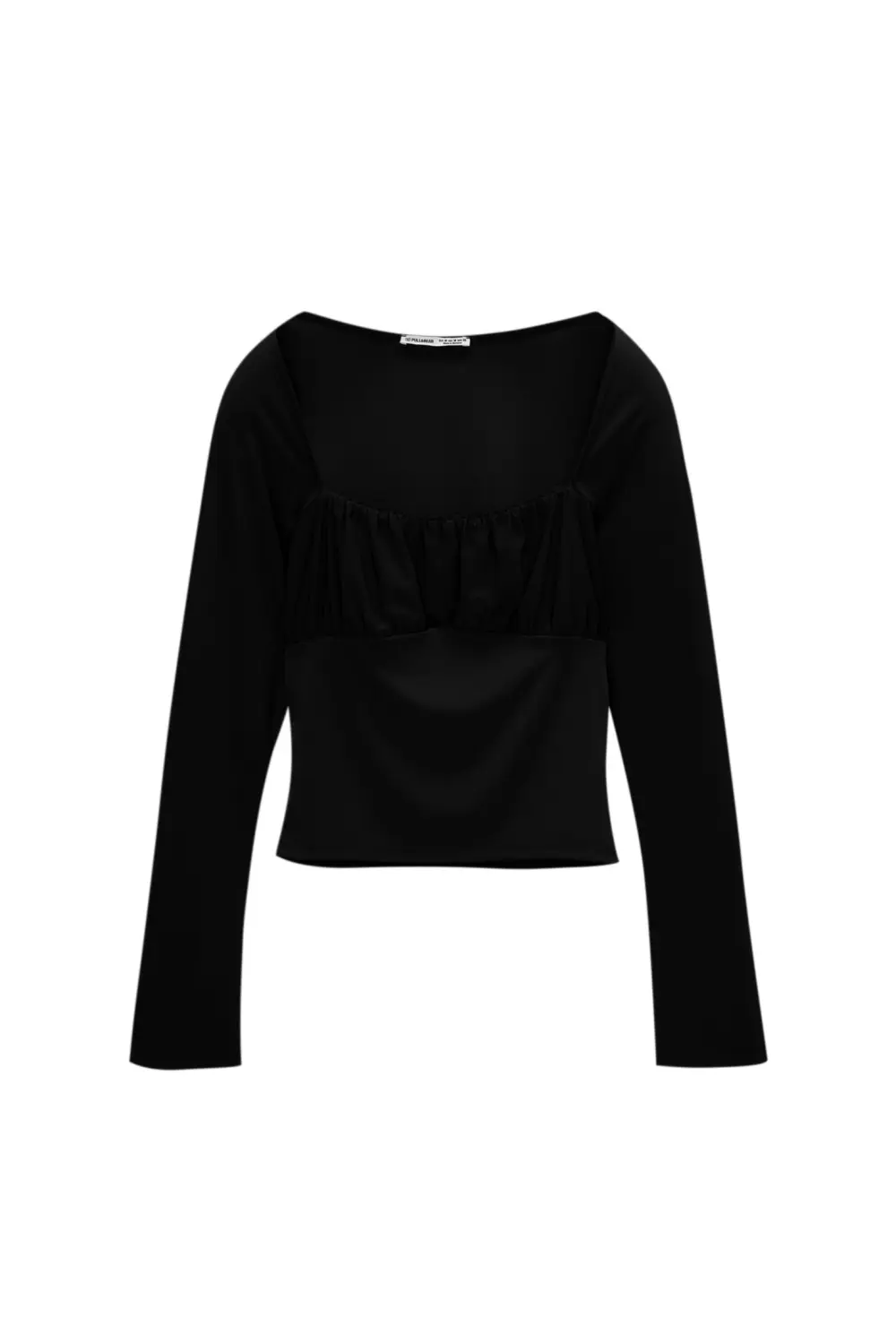 Long sleeve balconette top