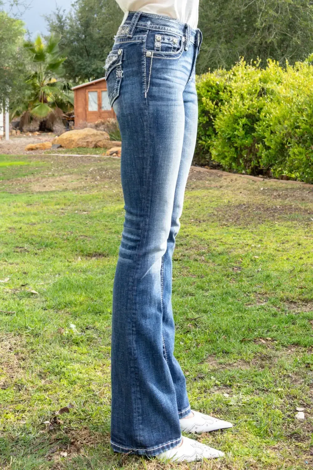 Spring Blossom Aztec Bootcut Denim