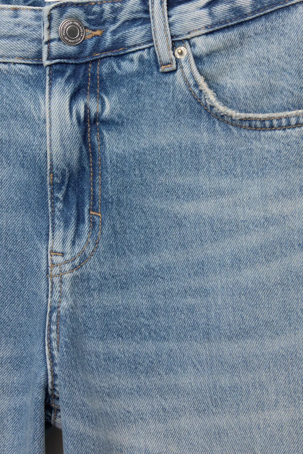 Jeans wide leg cropped