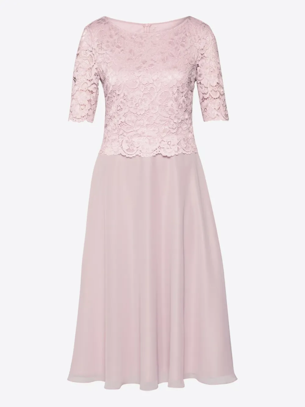 Lace Crew Neck Casual Style Dress
