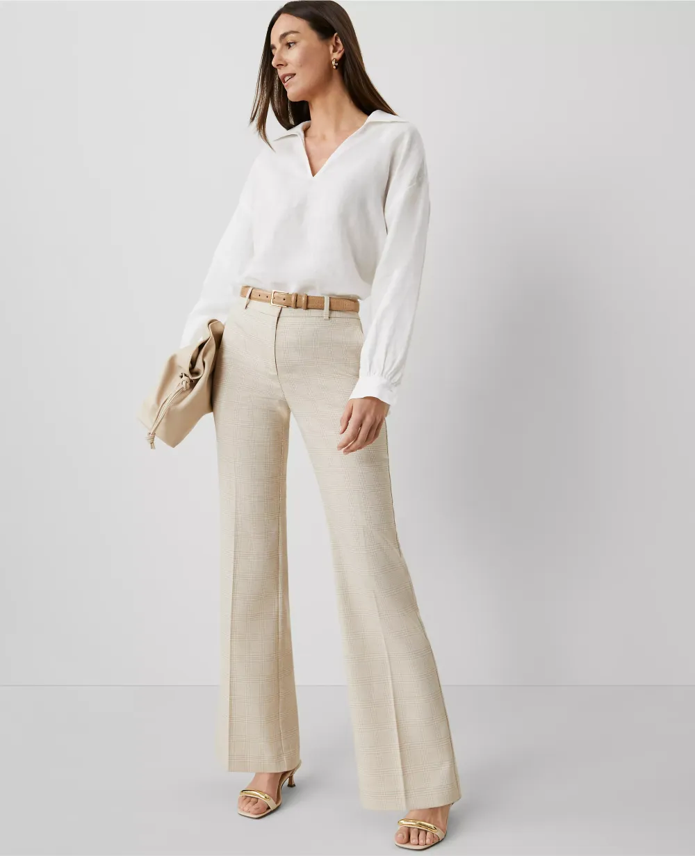 The Jayne Trouser Pant in Glen Check