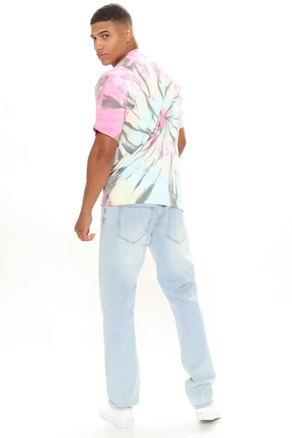 Outkast Comic Tie Dye Short Sleeve Tee - Multi Color
