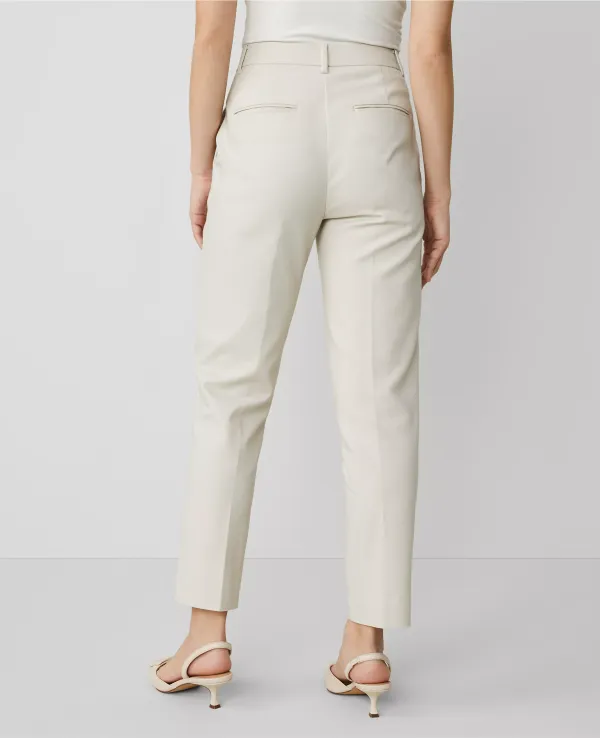 The High Rise Everyday Ankle Pant in Stretch Cotton - Curvy Fit