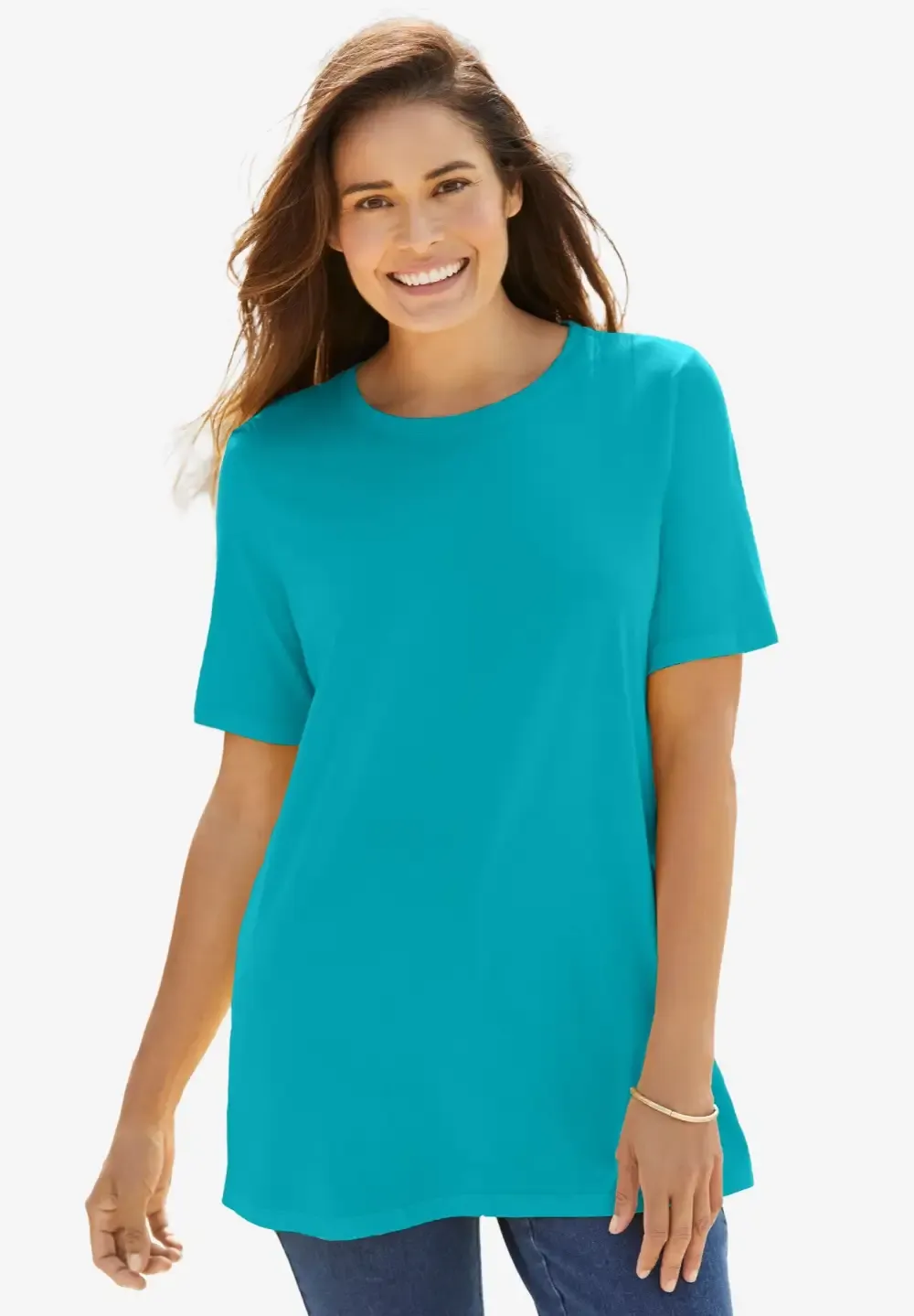 Perfect Short-Sleeve Crewneck Tee