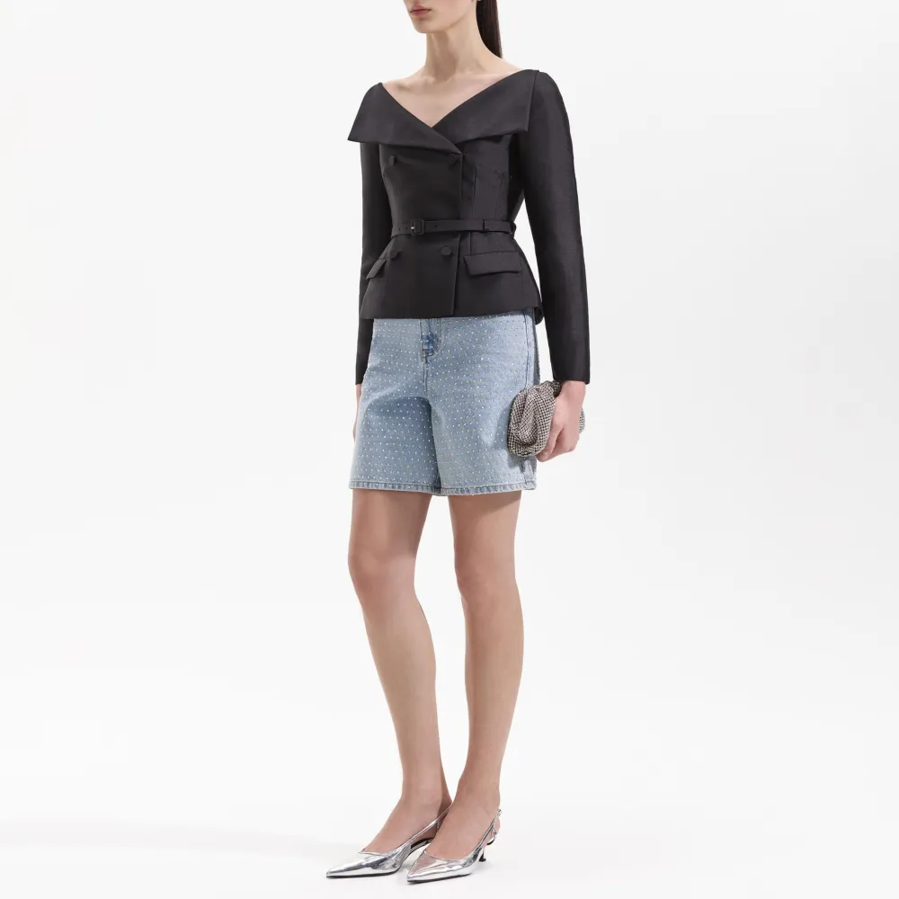 Black Taffeta Jacket