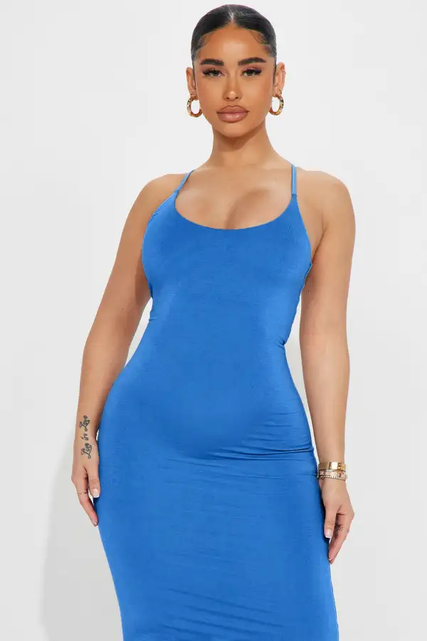 Ajay Maxi Dress - Blue