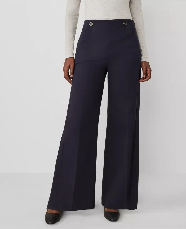 Weekend Collection Wide-Leg Sailor Pant
