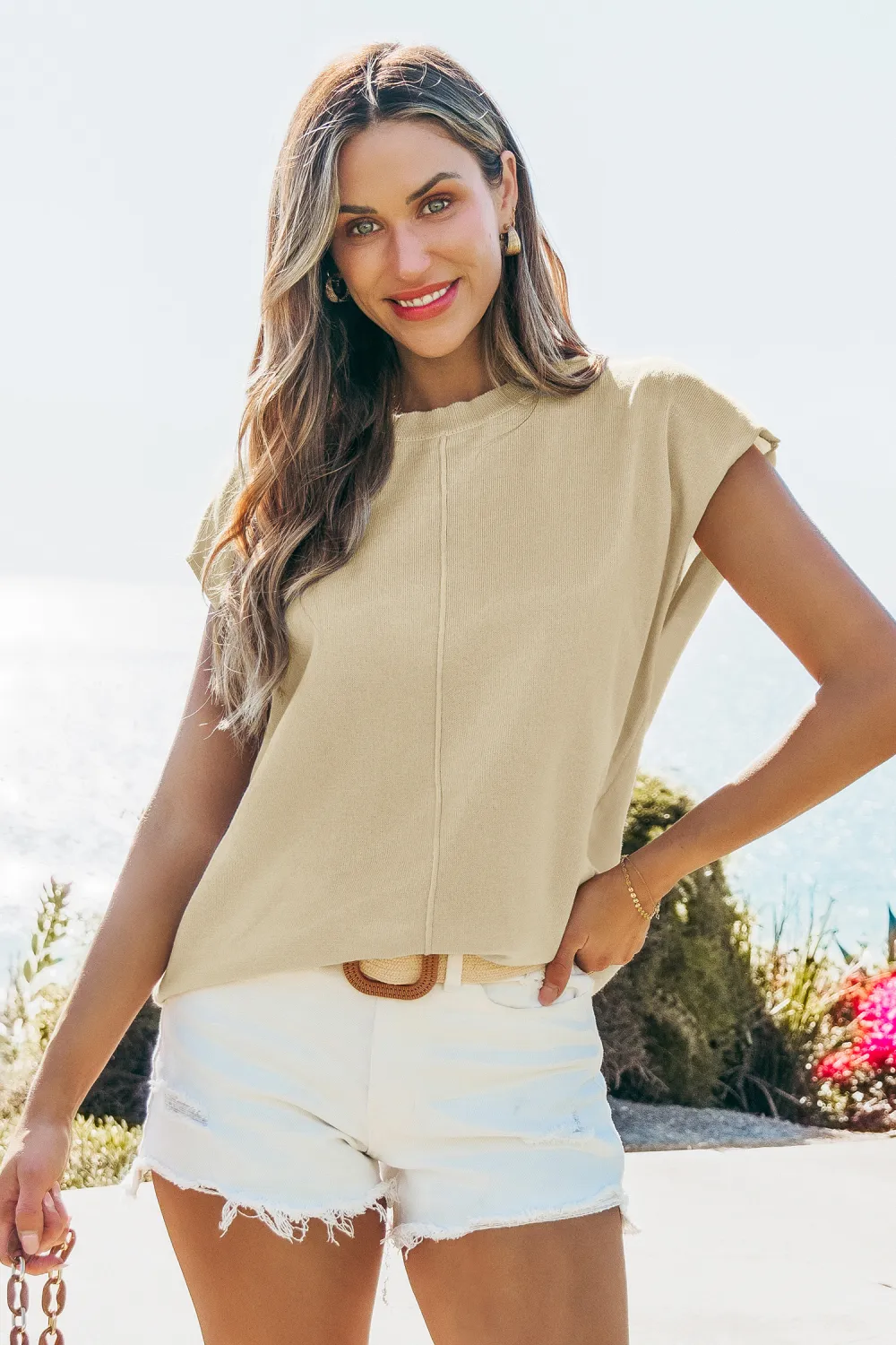The Perfect Knit Beige Top