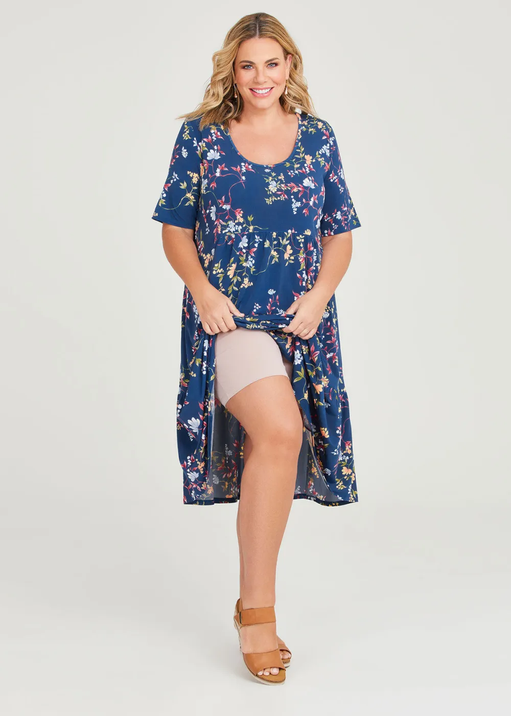 Fleur Print Tier Dress